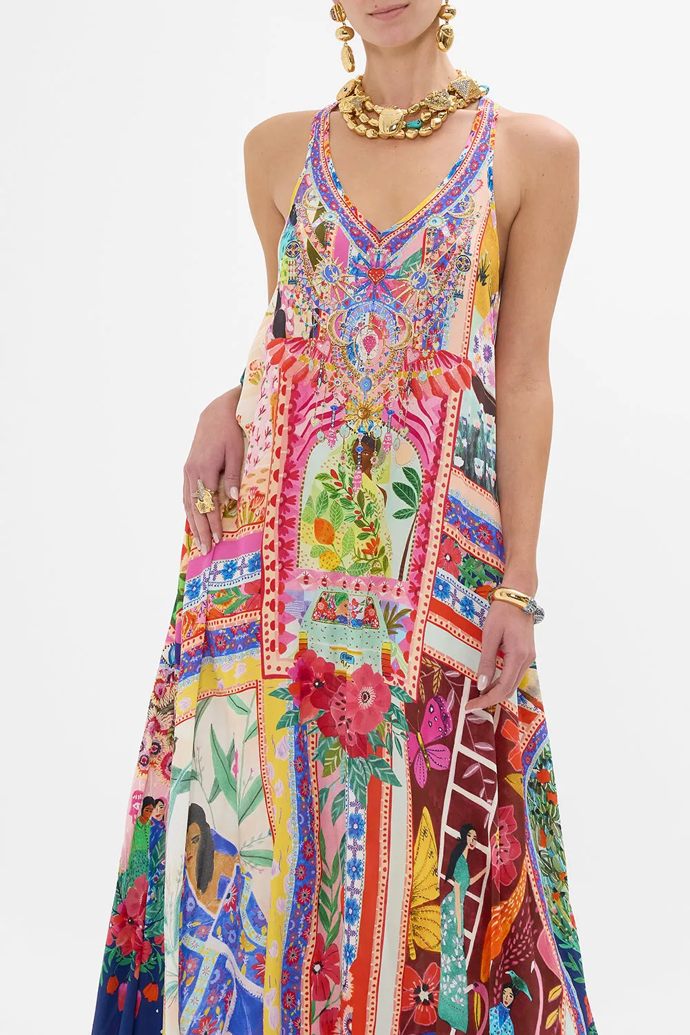 V NECK RACERBACK DRESS ROEQIYAS REALM sold by Camilla product image thumbnail 5