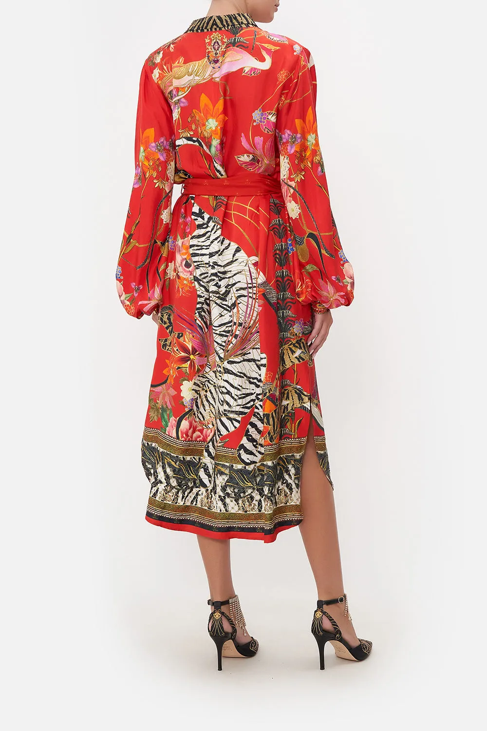 HIGH LOW MIDI SHIRT DRESS THE LEGEND OF ZIBA sold by Camilla product image thumbnail 2