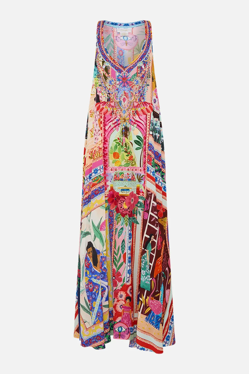 V NECK RACERBACK DRESS ROEQIYAS REALM sold by Camilla product image thumbnail 3