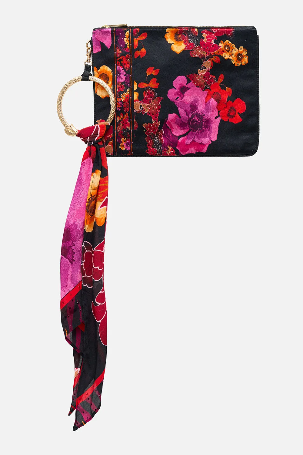 RING SCARF CLUTCH MIDNIGHT POPPY sold by Camilla