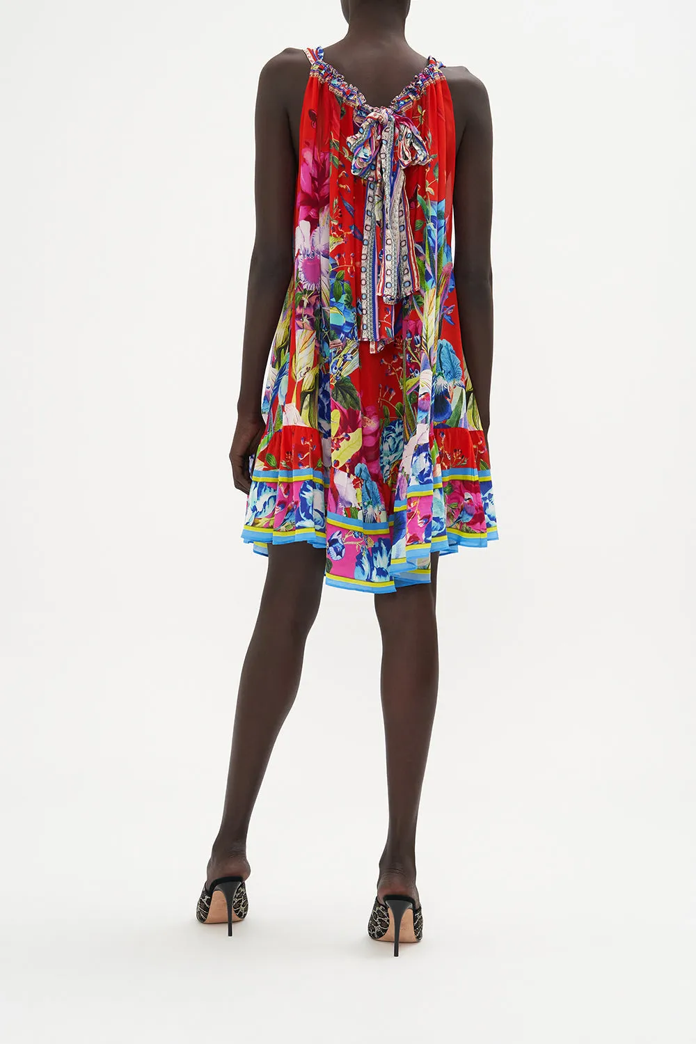 SHORT DRAWSTRING FRILL DRESS BIRDS OF A FEATHER sold by Camilla product image thumbnail 2