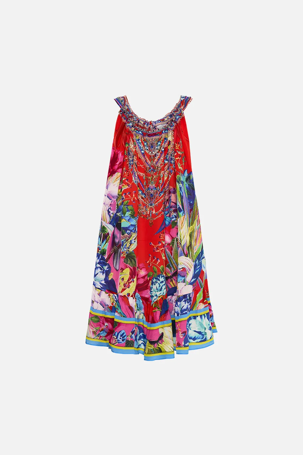 SHORT DRAWSTRING FRILL DRESS BIRDS OF A FEATHER sold by Camilla product image thumbnail 3