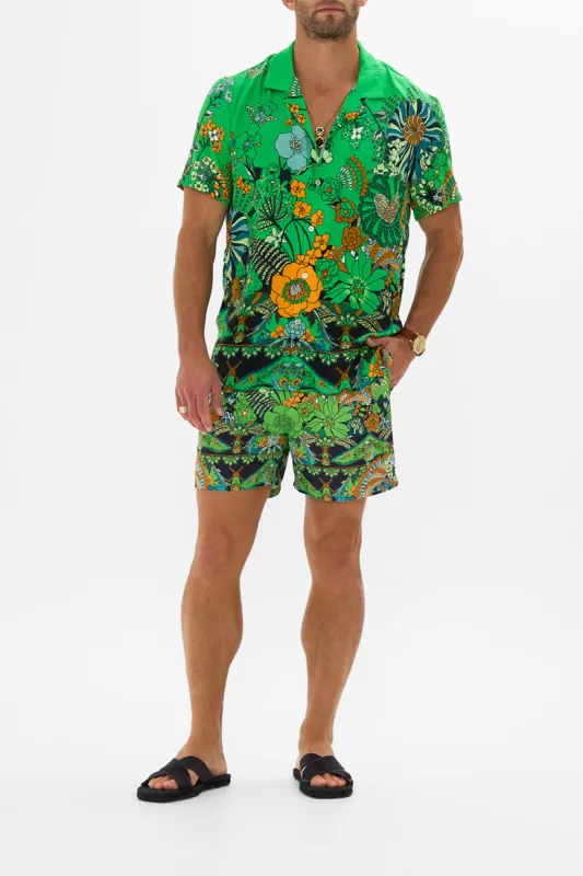 SHORT SLEEVE CAMP COLLARED SHIRT GOOD VIBES GENERATION sold by Camilla