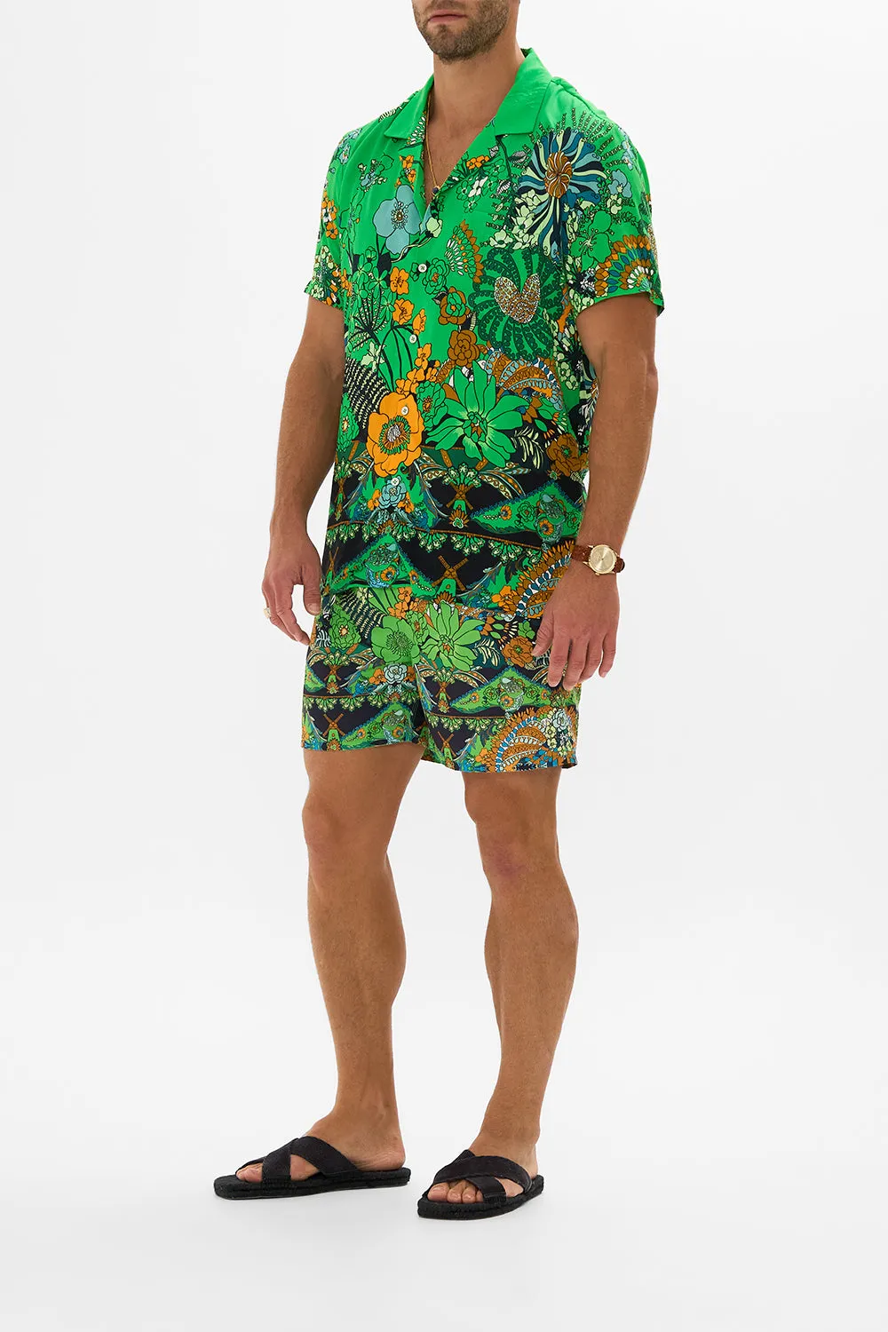 SHORT SLEEVE CAMP COLLARED SHIRT GOOD VIBES GENERATION sold by Camilla product image thumbnail 4