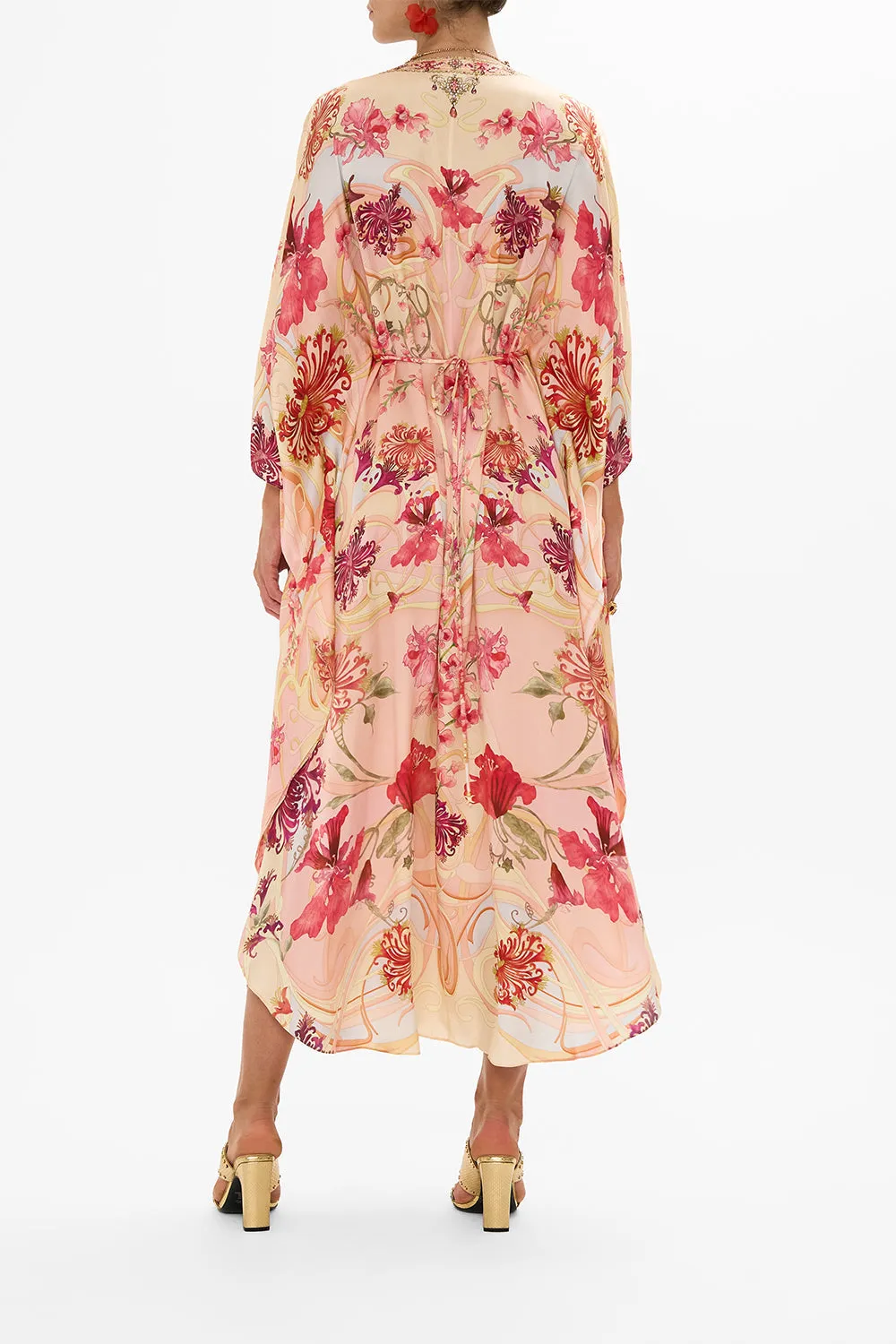 GATHERED WAIST KAFTAN BLOSSOMS AND BRUSHSTROKES sold by Camilla product image thumbnail 2