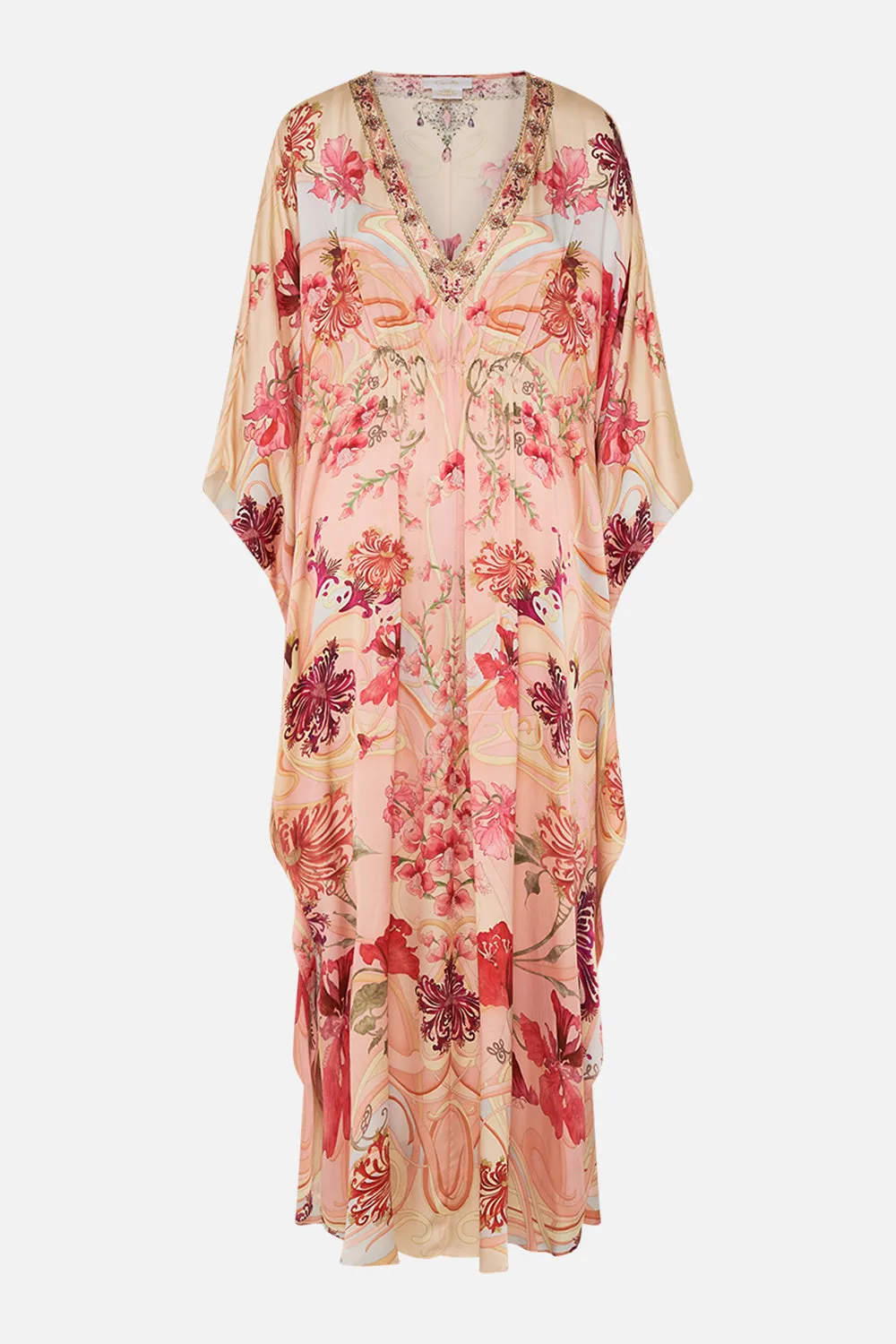 GATHERED WAIST KAFTAN BLOSSOMS AND BRUSHSTROKES sold by Camilla product image thumbnail 3