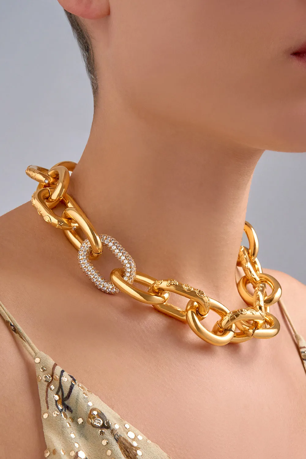 COSMIC CARTOUCHE NECKLACE GOLD sold by Camilla product image thumbnail 2