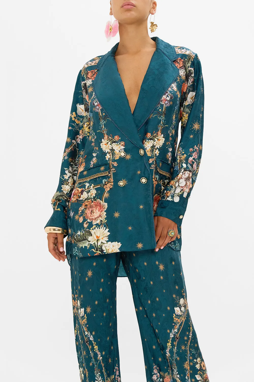 DOUBLE BREASTED SOFT JACKET SHE WHO WEARS THE CROWN sold by Camilla product image thumbnail 5