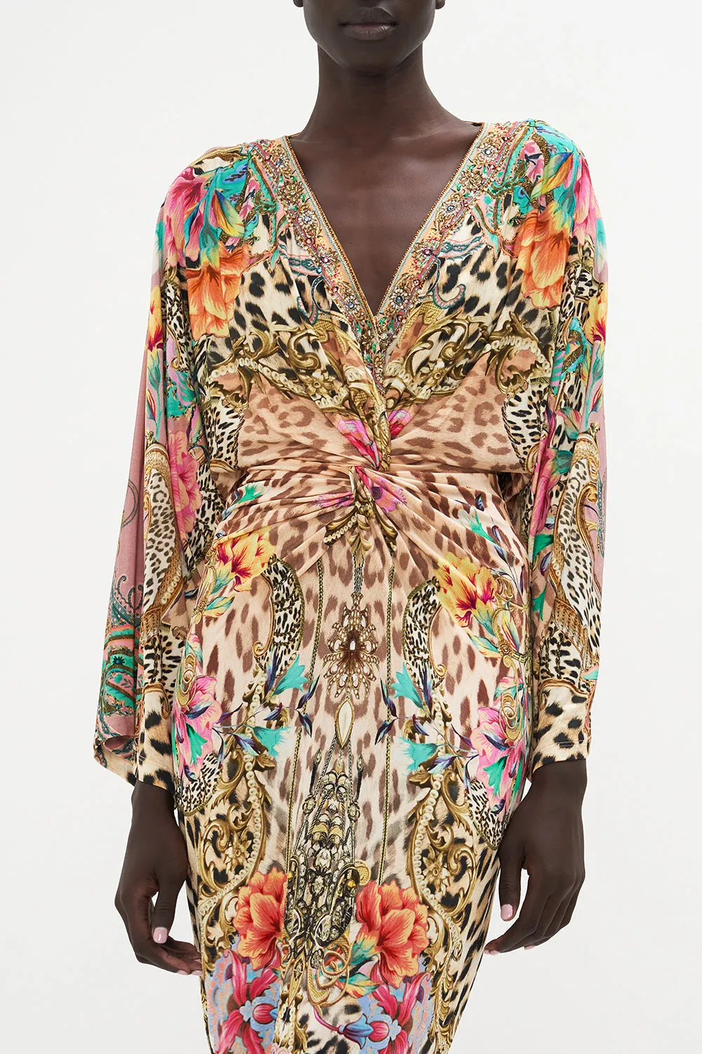 LONG SPLIT FRONT TWIST DRESS QUEEN ATLANTIS sold by Camilla product image thumbnail 5