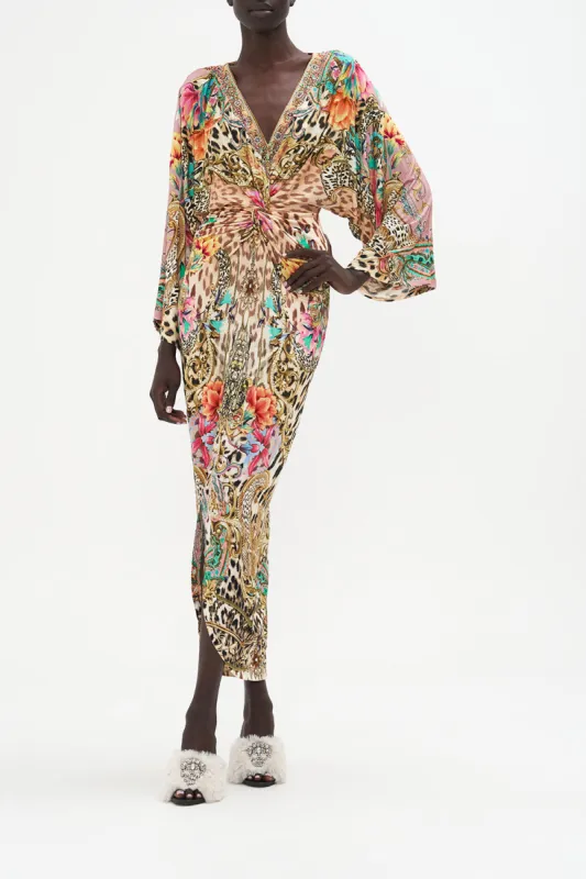 LONG SPLIT FRONT TWIST DRESS QUEEN ATLANTIS sold by Camilla