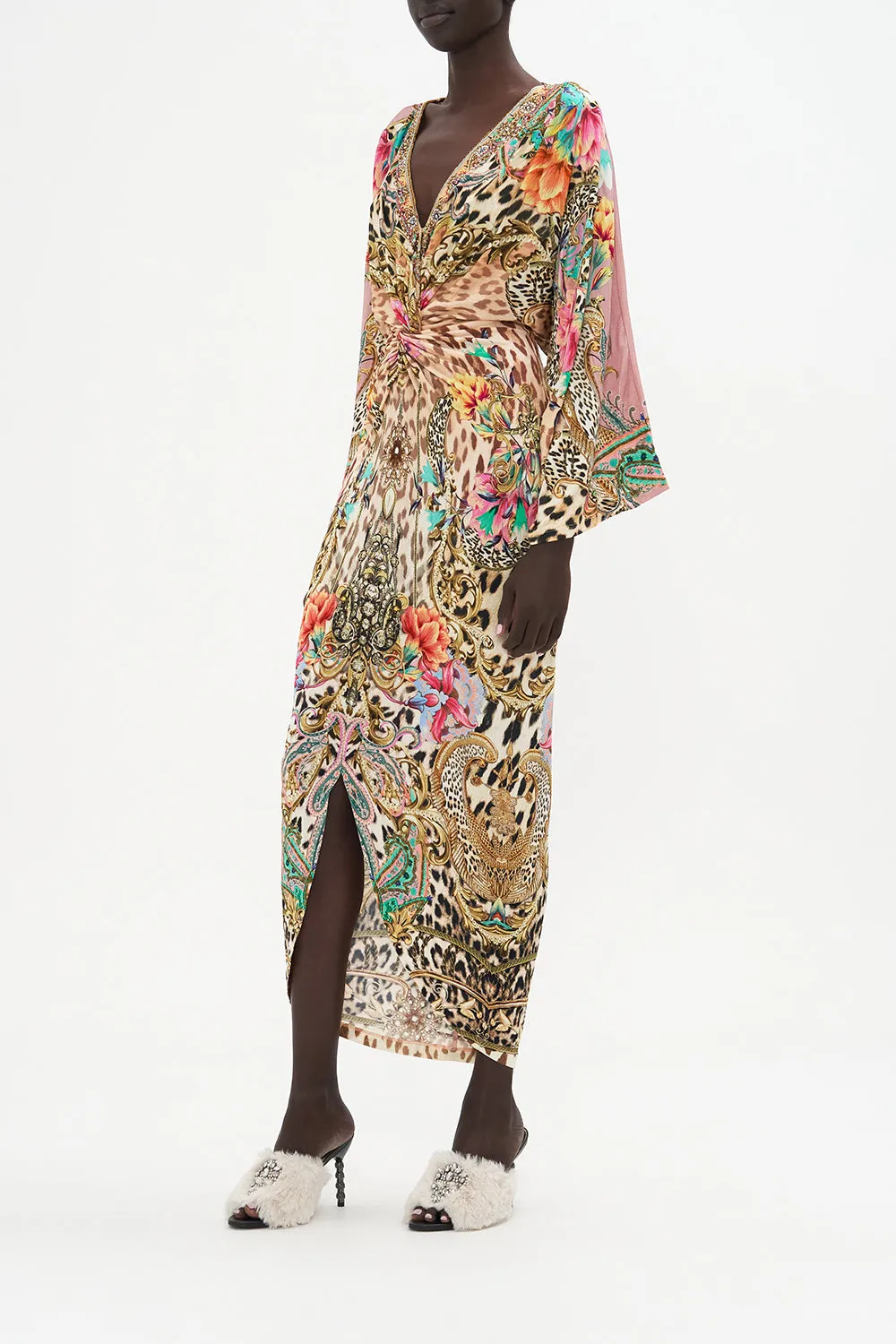 LONG SPLIT FRONT TWIST DRESS QUEEN ATLANTIS sold by Camilla product image thumbnail 4