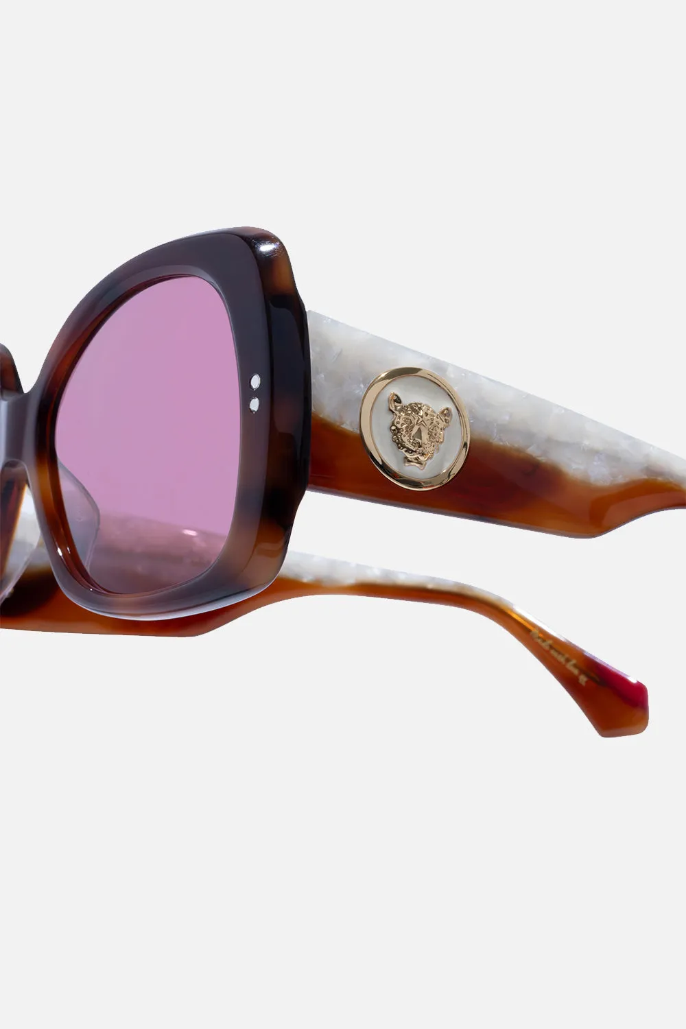 LATE CHECKOUT SUNGLASSES TORT / IVORY sold by Camilla product image thumbnail 3