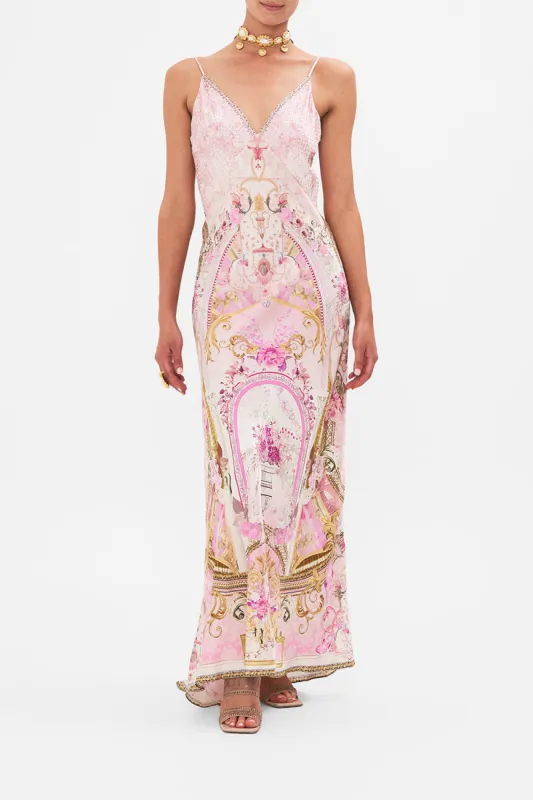 V NECK FULL LENGTH BIAS SLIP DRESS FRESCO FAIRYTALE sold by Camilla