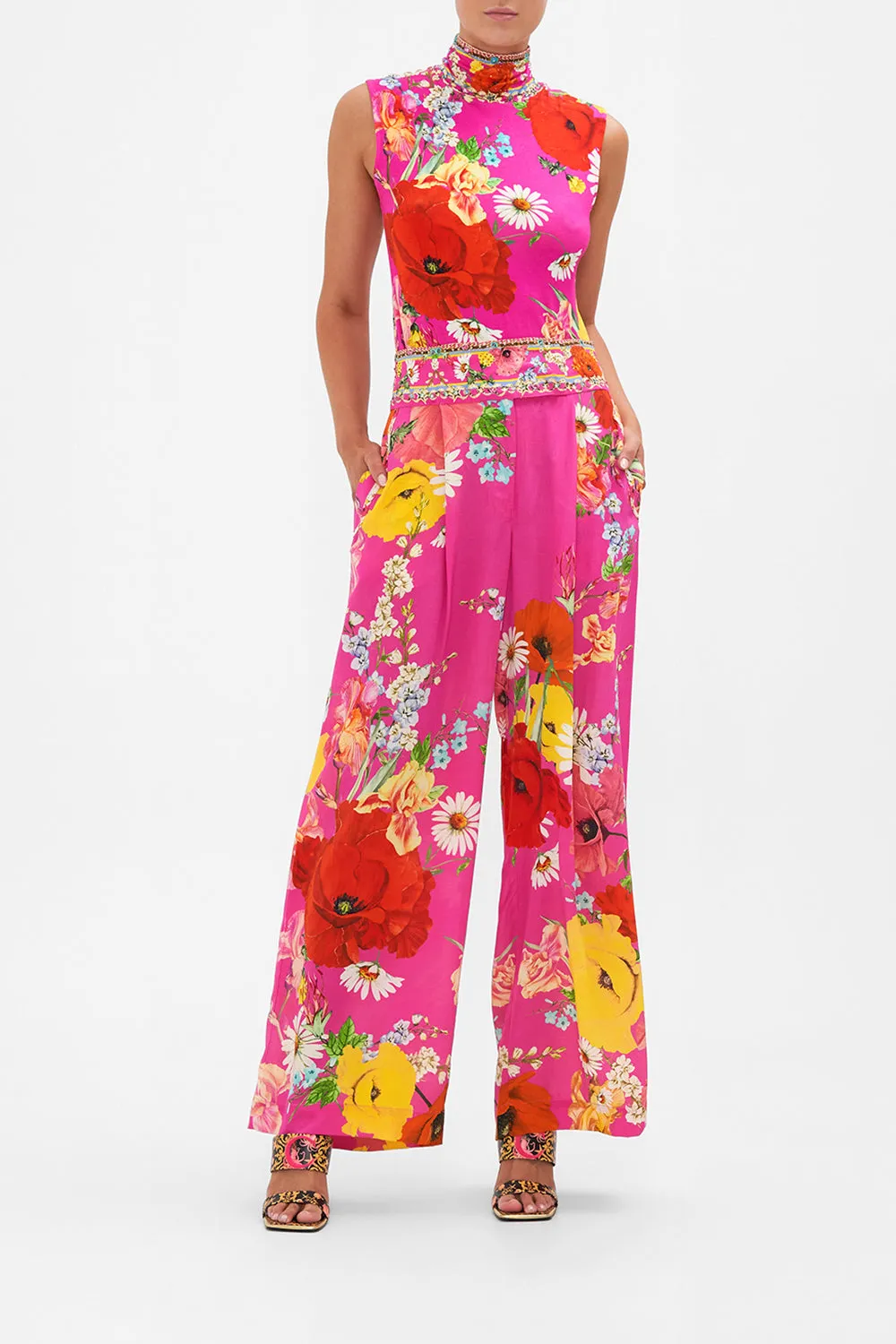 WIDE LEG PANT WITH BUTTONS RAINBOW BODY sold by Camilla