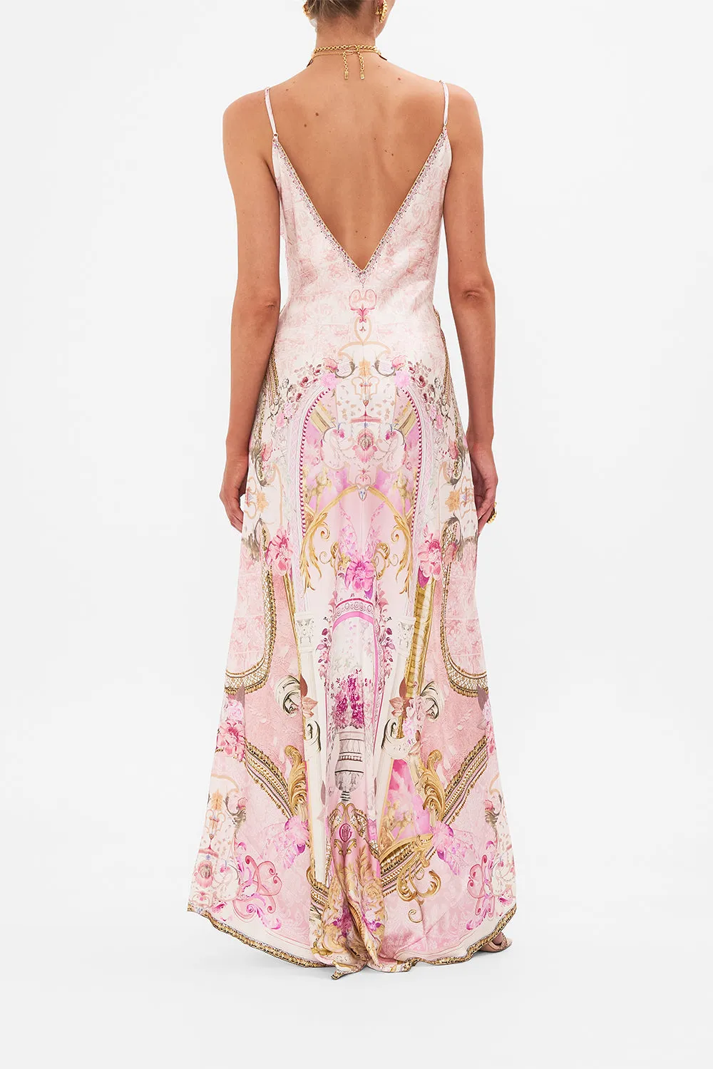 V NECK FULL LENGTH BIAS SLIP DRESS FRESCO FAIRYTALE sold by Camilla product image thumbnail 2