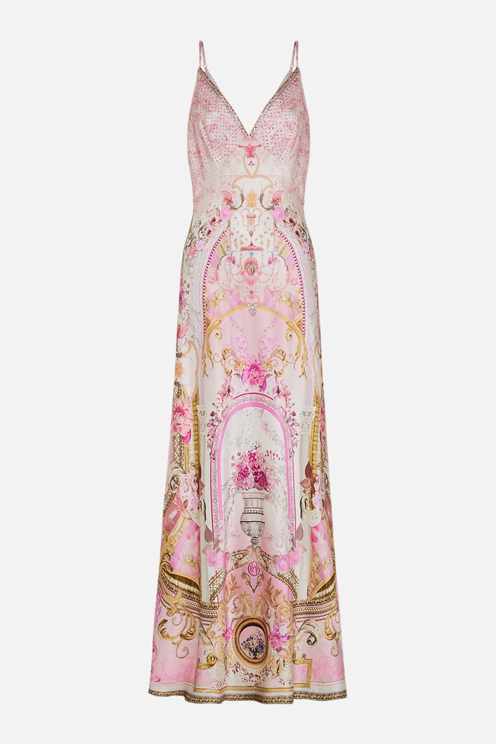 V NECK FULL LENGTH BIAS SLIP DRESS FRESCO FAIRYTALE sold by Camilla product image thumbnail 3