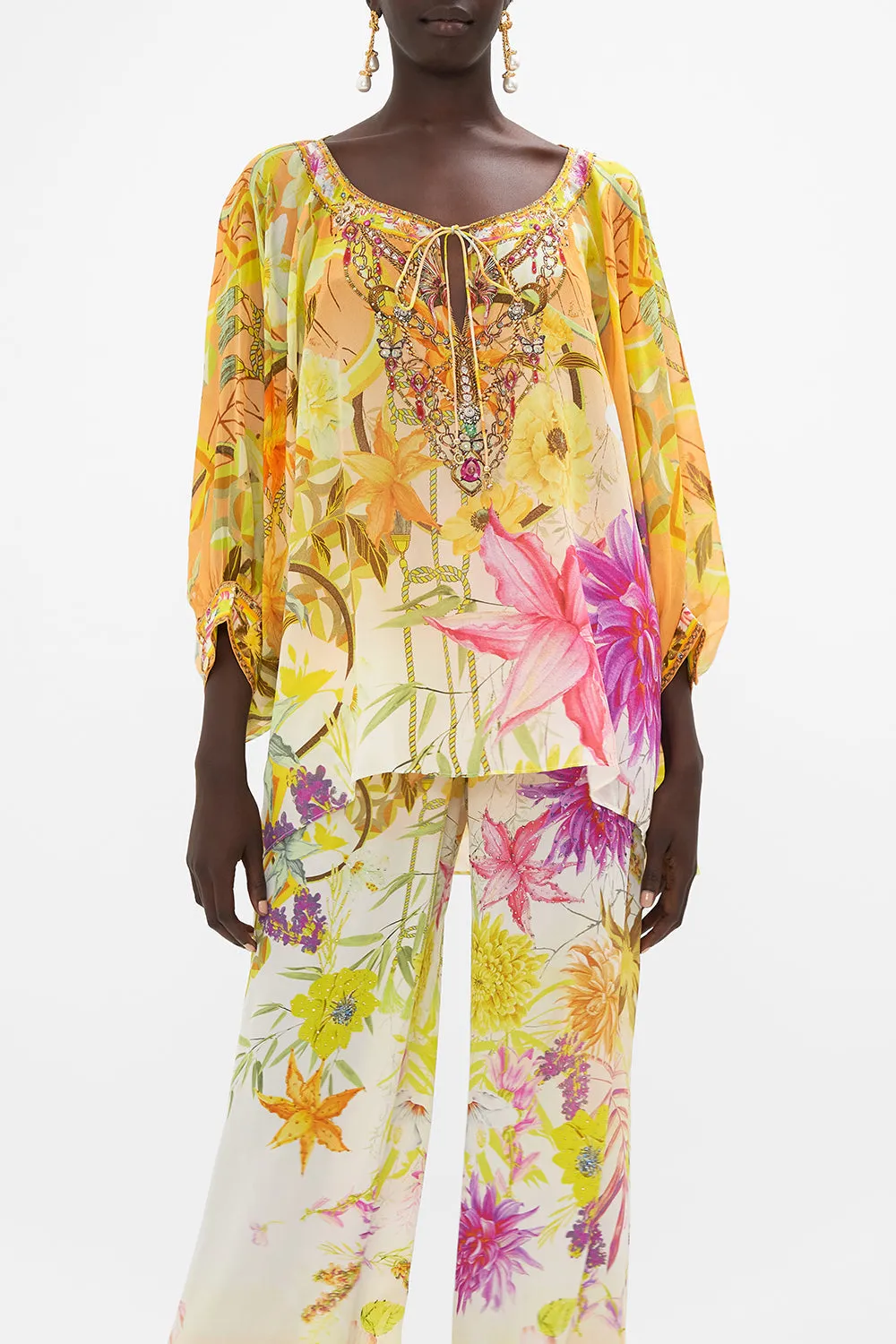 RAGLAN SLEEVE BLOUSE WITH CUFF HOW DOES YOUR GARDEN GROW sold by Camilla product image thumbnail 5