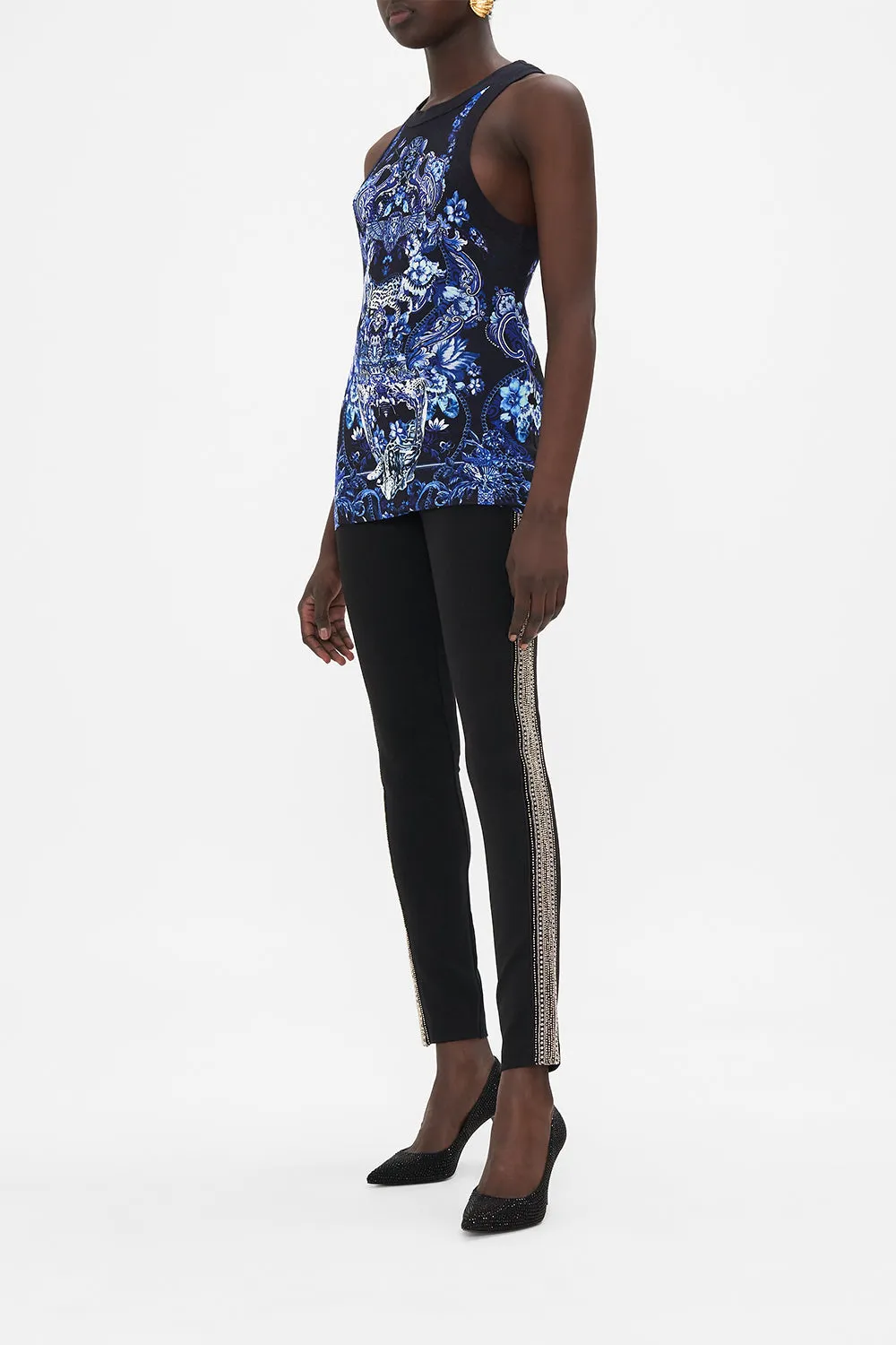 JERSEY TANK TOP - NAVY DELFT DYNASTY sold by Camilla product image thumbnail 4