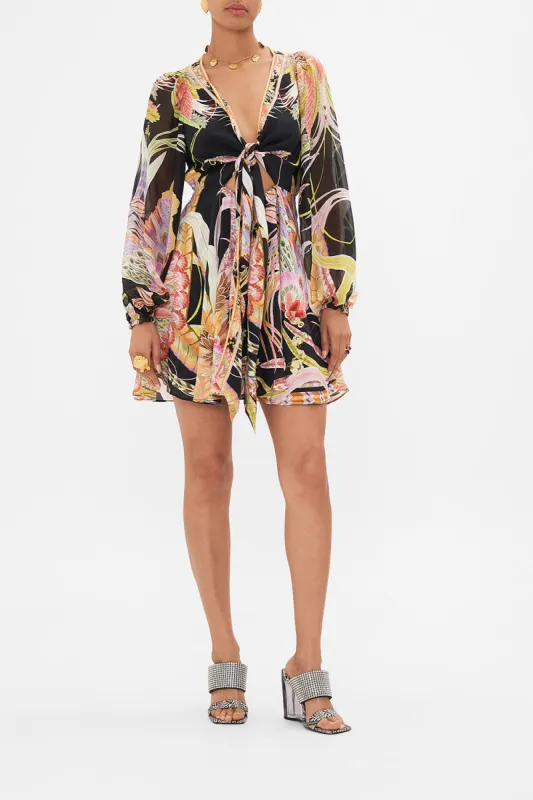 SHORT WRAP TIE DRESS LADY OF THE MOON sold by Camilla