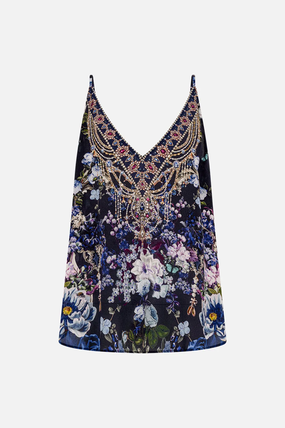 V NECK CAMI OBSIDIAN BLOOM sold by Camilla product image thumbnail 3