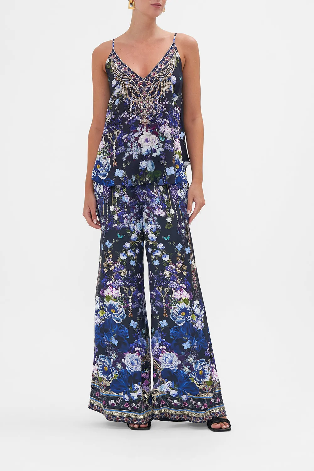 V NECK CAMI OBSIDIAN BLOOM sold by Camilla