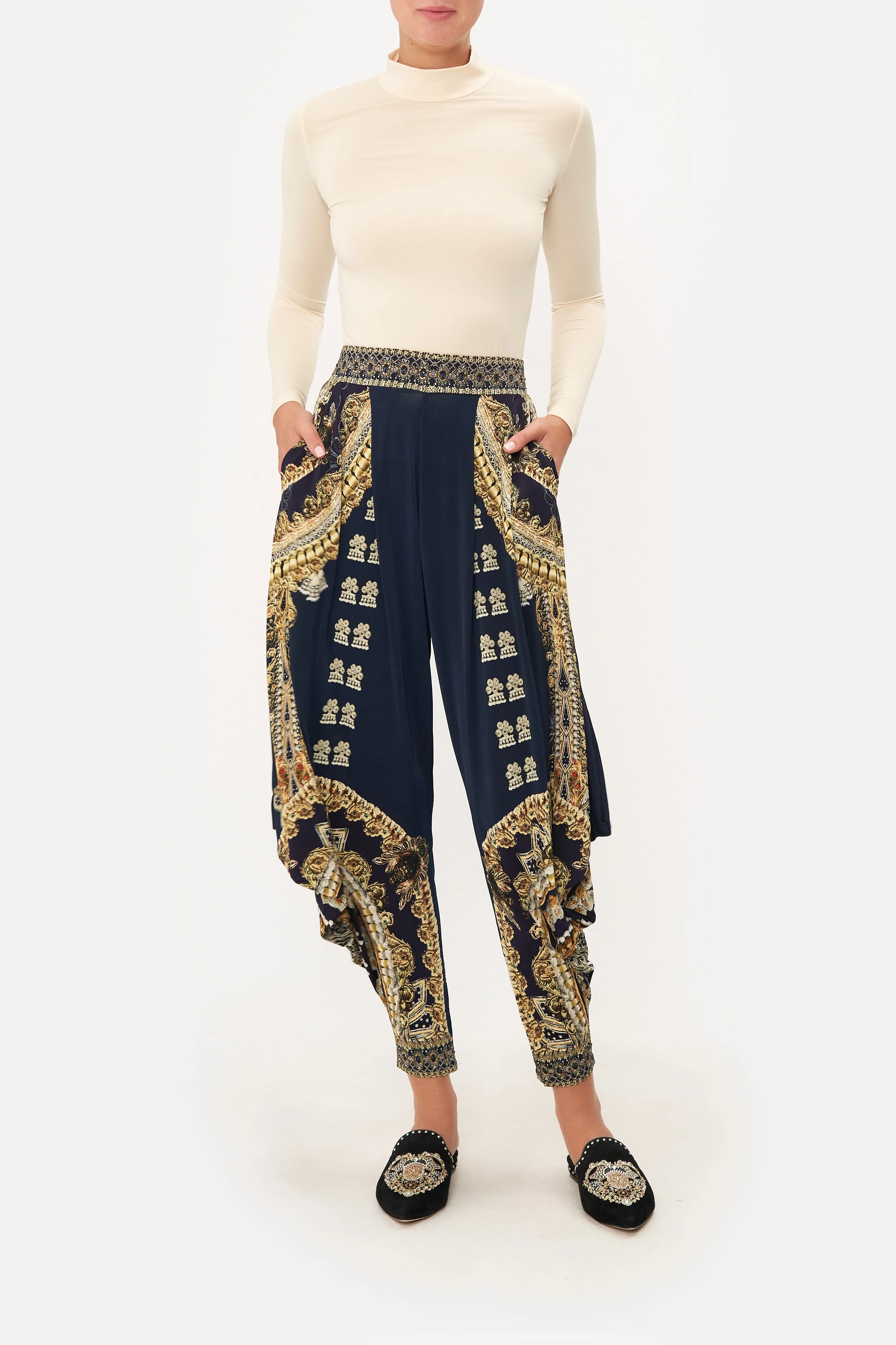 JERSEY DRAPE PANT WITH POCKET ITS ALL OVER TORERO sold by Camilla