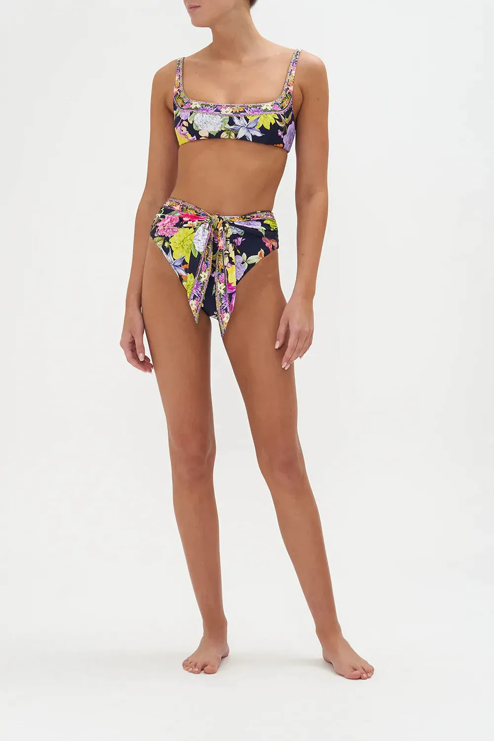 TIE FRONT HIGH WAIST PANT PEACE BE WITH YOU sold by Camilla