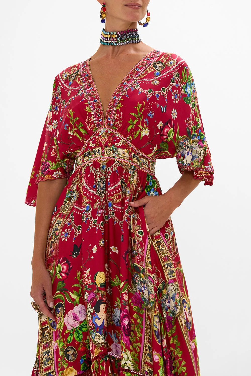 WAISTED DRESS WITH HEM RUFFLE JUST ONE BITE SNOW WHITE sold by Camilla product image thumbnail 5