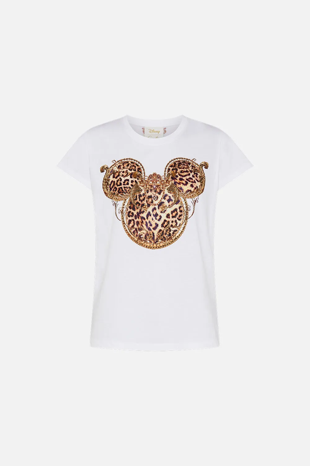 SLIM FIT ROUND NECK T-SHIRT MICKEY TAKES A TRIP sold by Camilla product image thumbnail 3