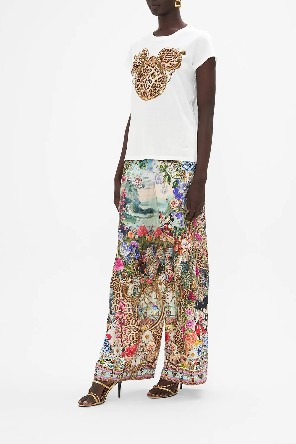 SLIM FIT ROUND NECK T-SHIRT MICKEY TAKES A TRIP sold by Camilla product image thumbnail 4