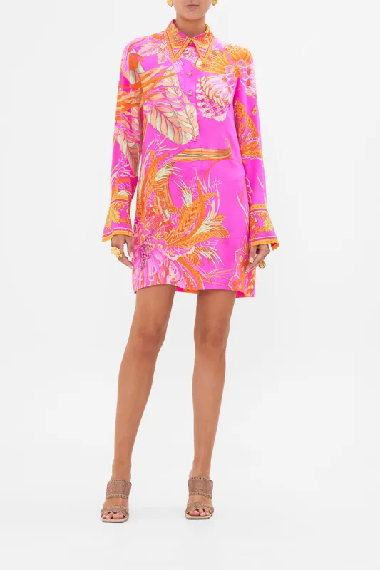 MINI SHIRT DRESS A HEART THAT FLUTTERS sold by Camilla