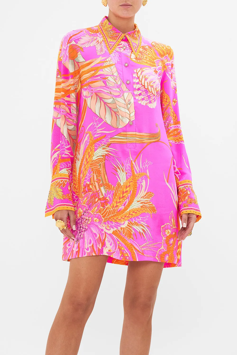 MINI SHIRT DRESS A HEART THAT FLUTTERS sold by Camilla product image thumbnail 5