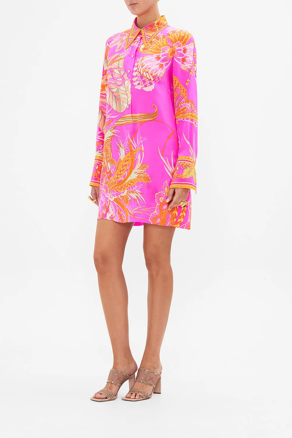 MINI SHIRT DRESS A HEART THAT FLUTTERS sold by Camilla product image thumbnail 4