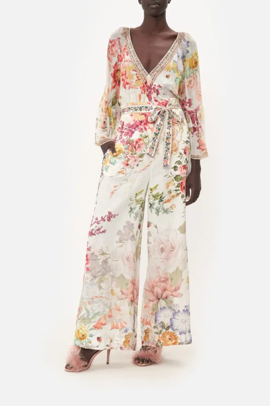 PAPERBAG WAIST WIDE LEG PANT ROMANTIC RITES sold by Camilla