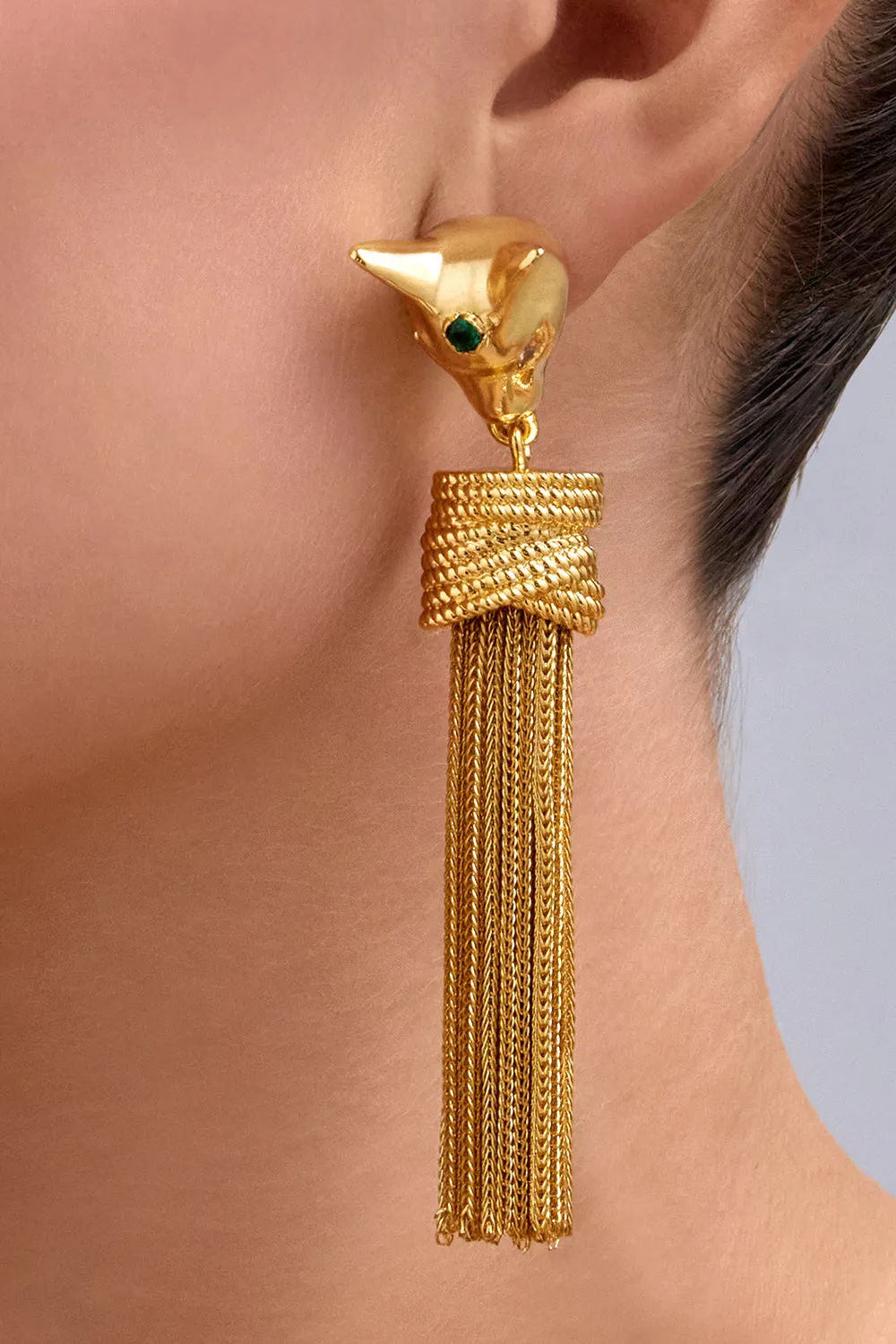 GLOBAL NOMAD BASTET EARRINGS GOLD sold by Camilla product image thumbnail 2