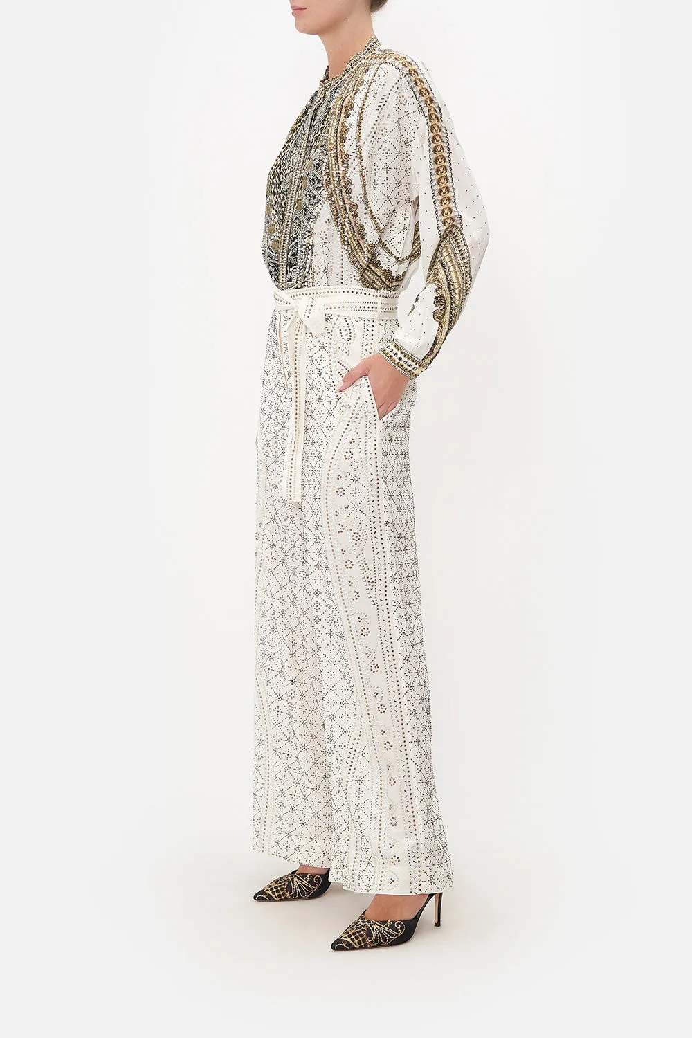 PAPERBAG WAIST WIDE LEG PANT LUXE ESPIRITU sold by Camilla product image thumbnail 4