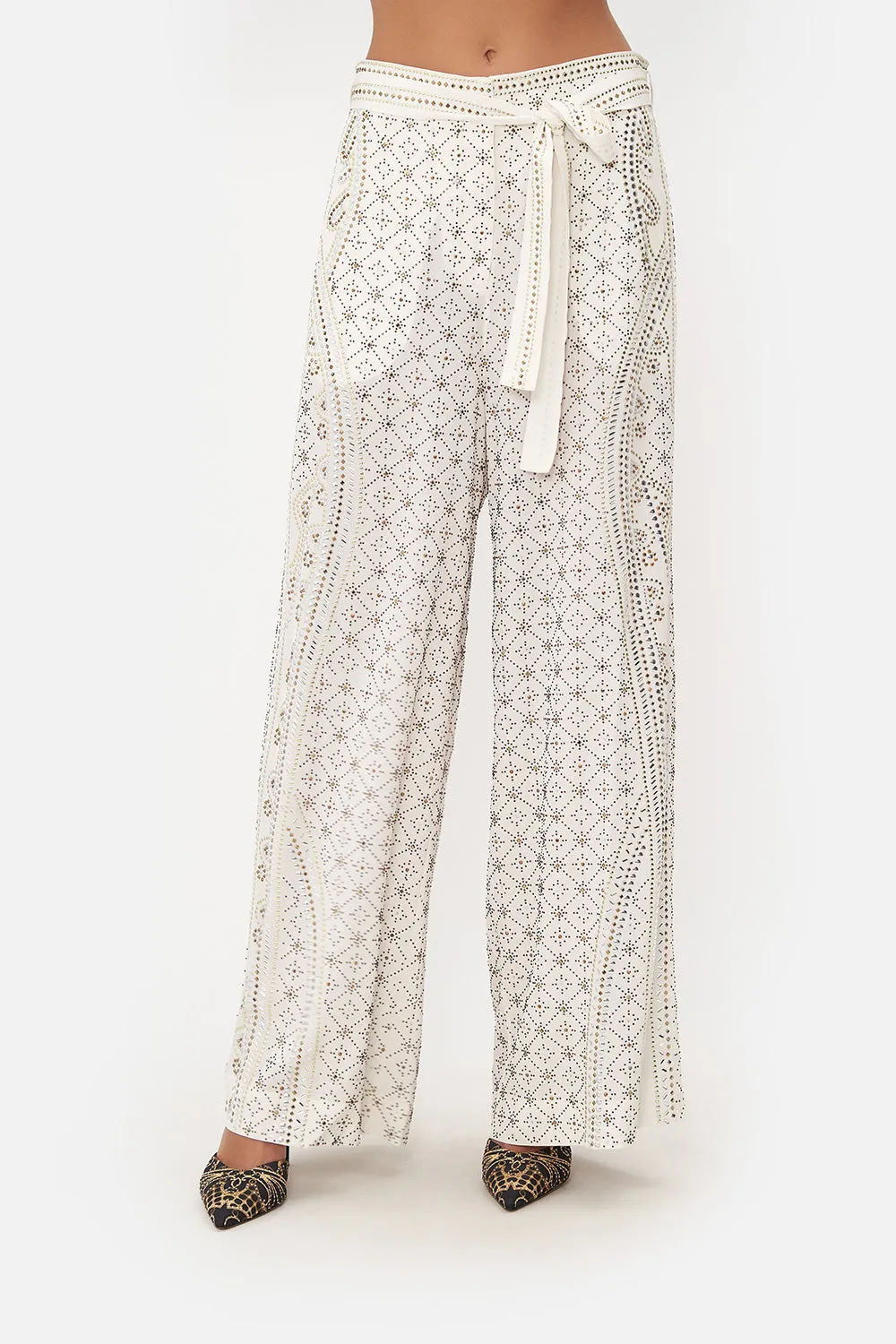 PAPERBAG WAIST WIDE LEG PANT LUXE ESPIRITU sold by Camilla product image thumbnail 5