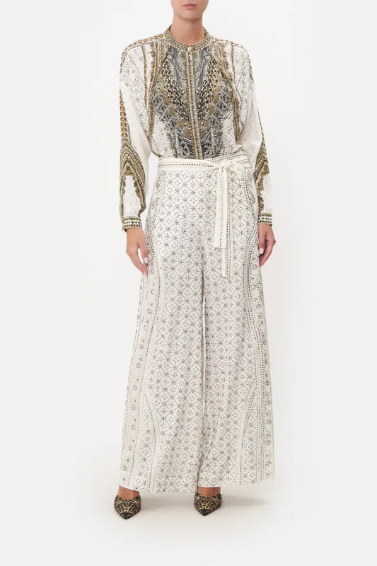 PAPERBAG WAIST WIDE LEG PANT LUXE ESPIRITU sold by Camilla