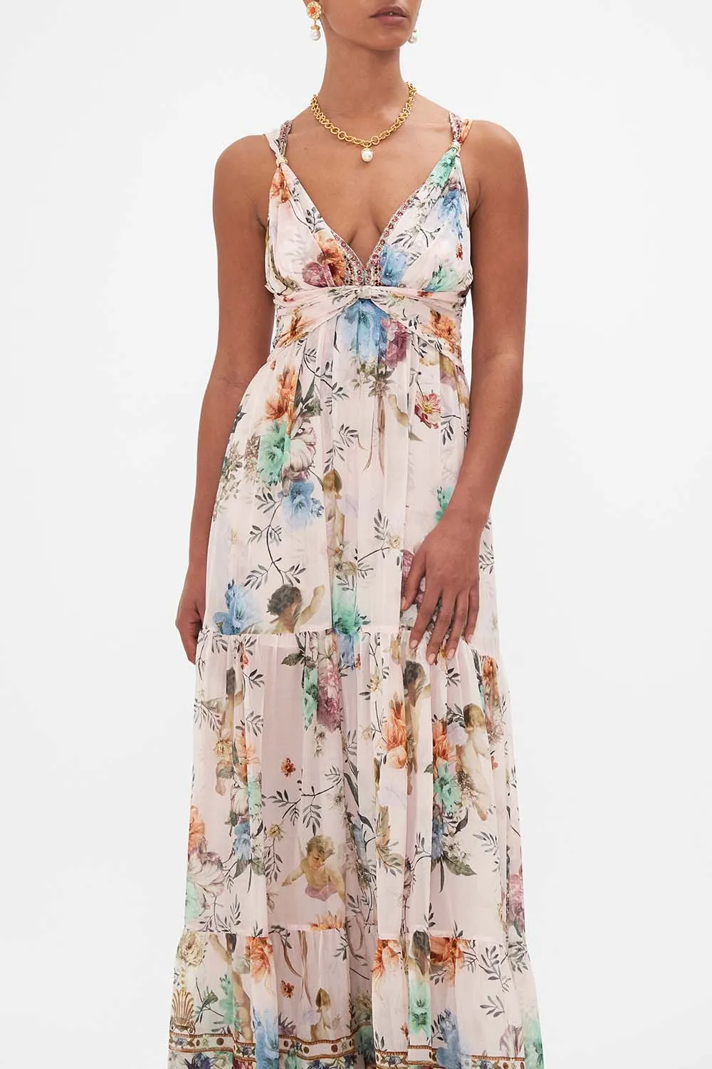 BEAD STRAP GATHERED PANEL DRESS BAMBINO BLISS sold by Camilla product image thumbnail 5