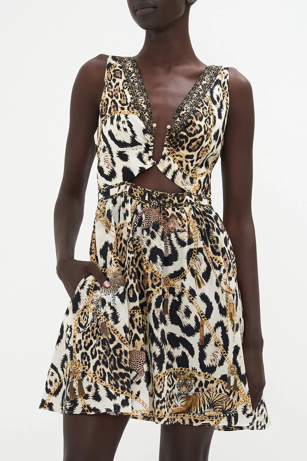 SHORT V NECK CUTOUT DRESS ROLE CALL sold by Camilla product image thumbnail 5