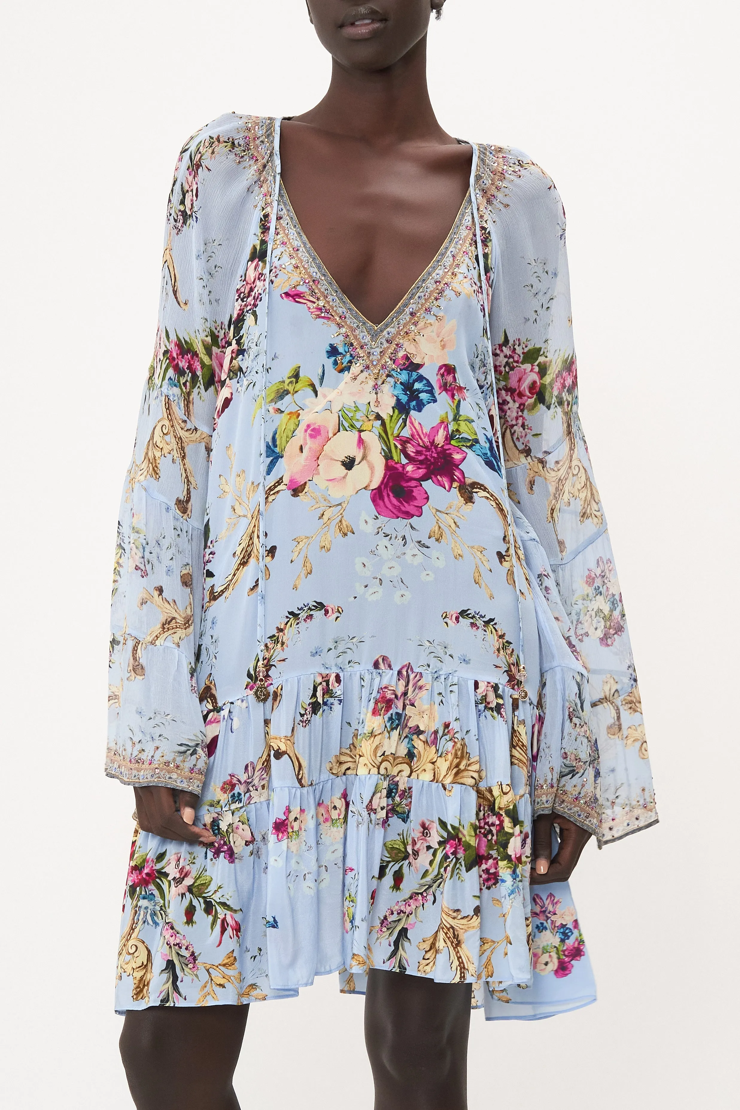 A-LINE GATHERED PANEL DRESS FLORAFUL sold by Camilla product image thumbnail 5