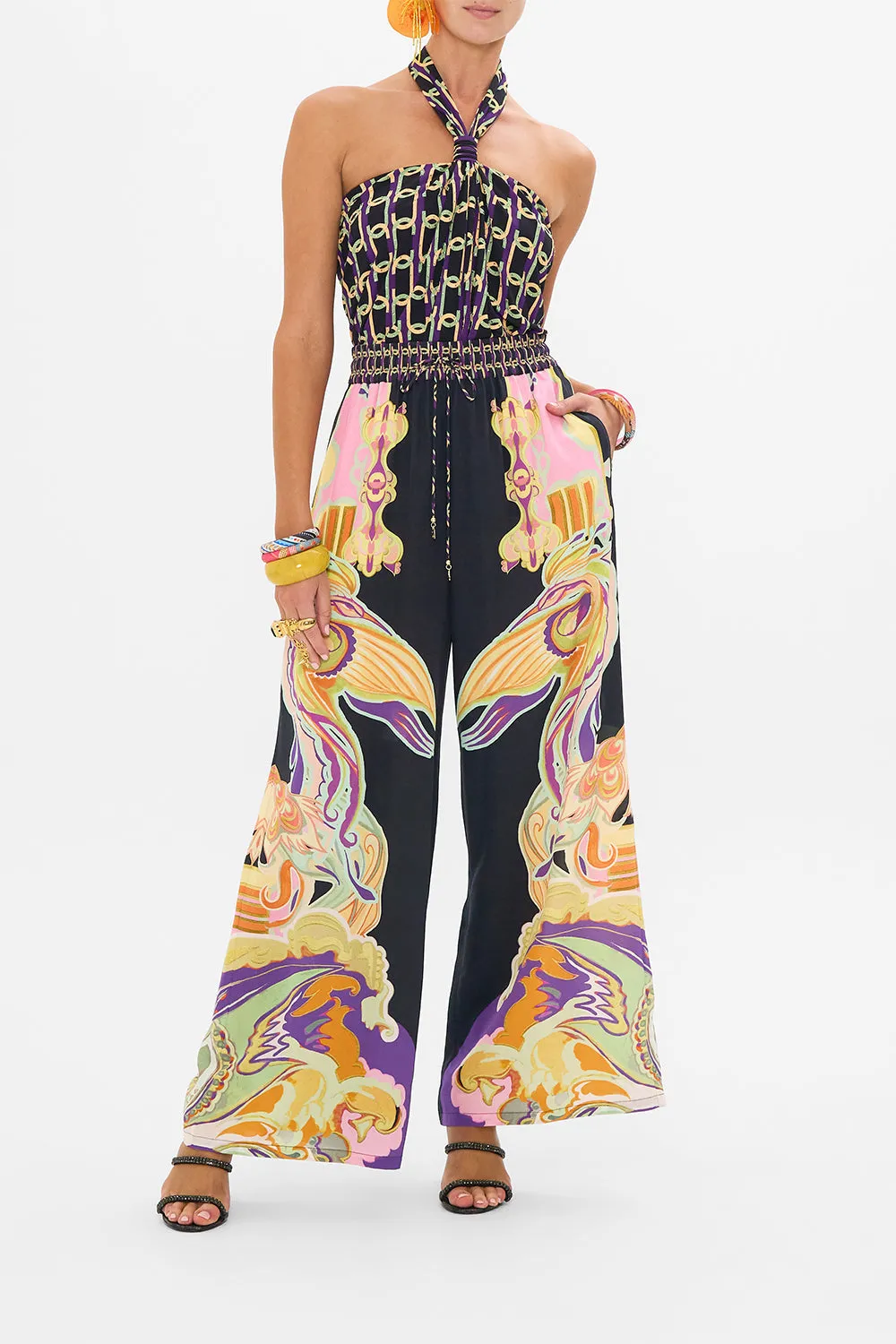 DRAPED JERSEY HALTER TOP FILM DIVA sold by Camilla