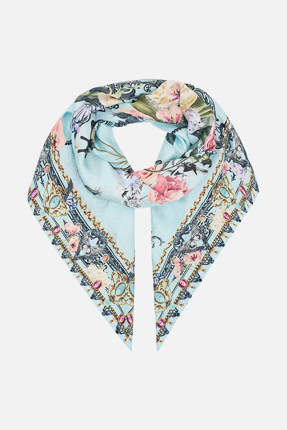 LARGE SQUARE SCARF PETAL PROMISE LAND sold by Camilla