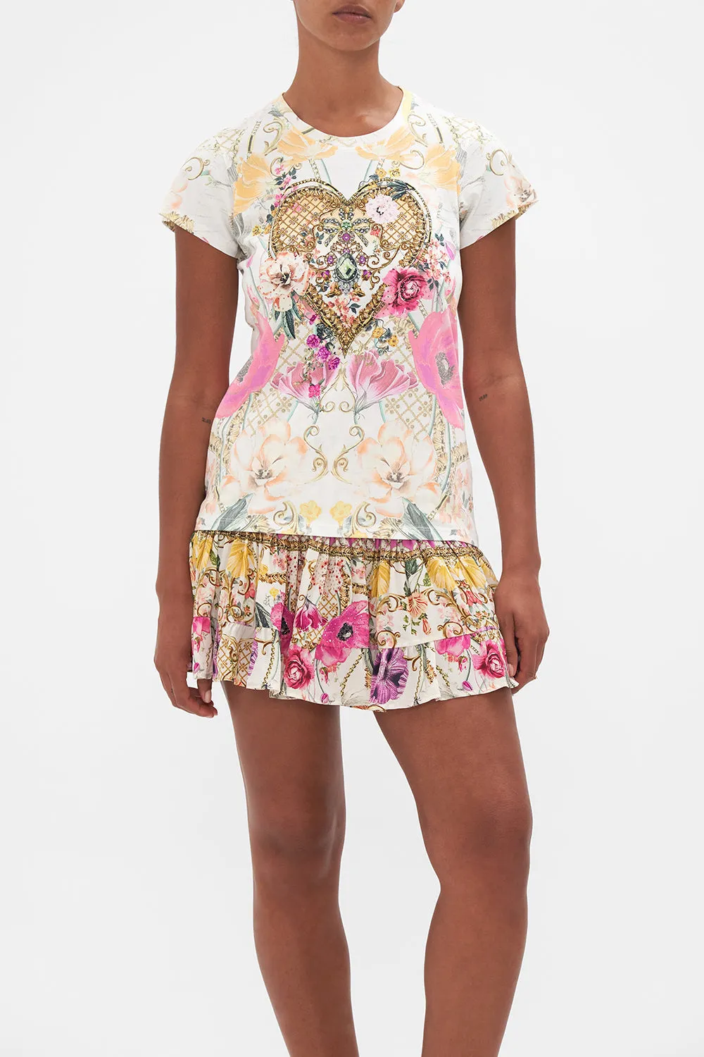 ORGANIC COTTON SLIM FIT TEE PRINTED DESTINY CALLING sold by Camilla product image thumbnail 4