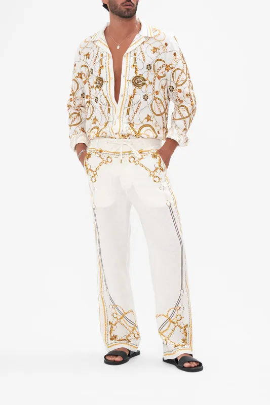 MEN'S WIDE LEG RELAXED LINEN PANT COAST TO COAST sold by Camilla