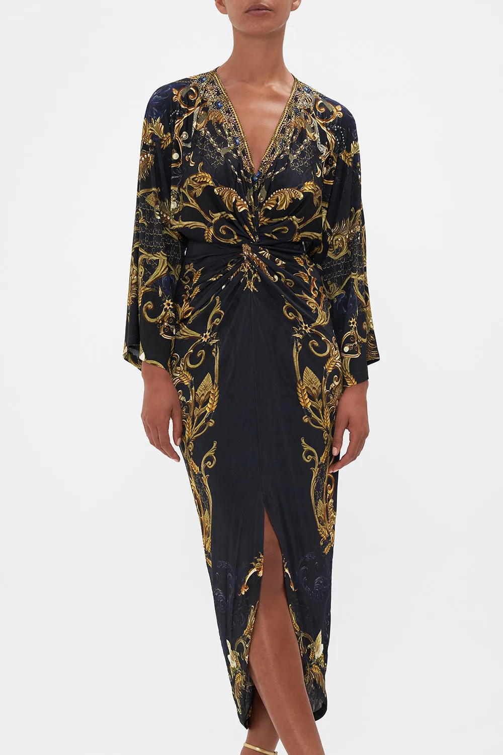 LONG SPLIT FRONT TWIST DRESS MOONLIGHT MELODIES sold by Camilla product image thumbnail 5