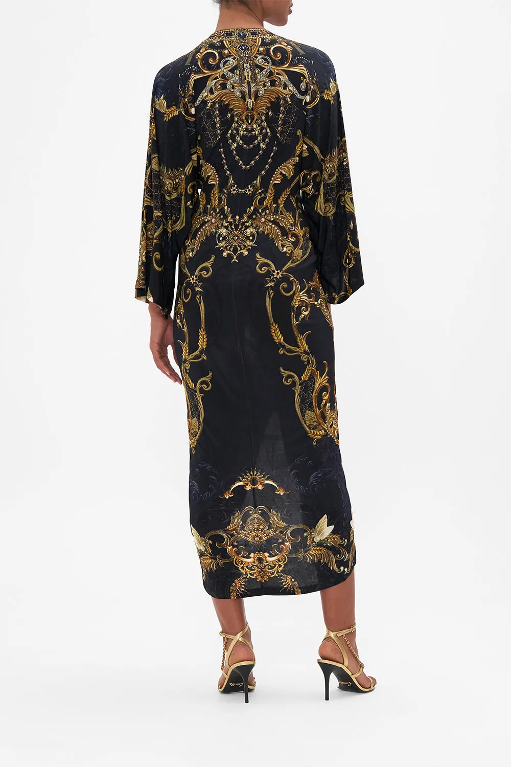 LONG SPLIT FRONT TWIST DRESS MOONLIGHT MELODIES sold by Camilla product image thumbnail 2