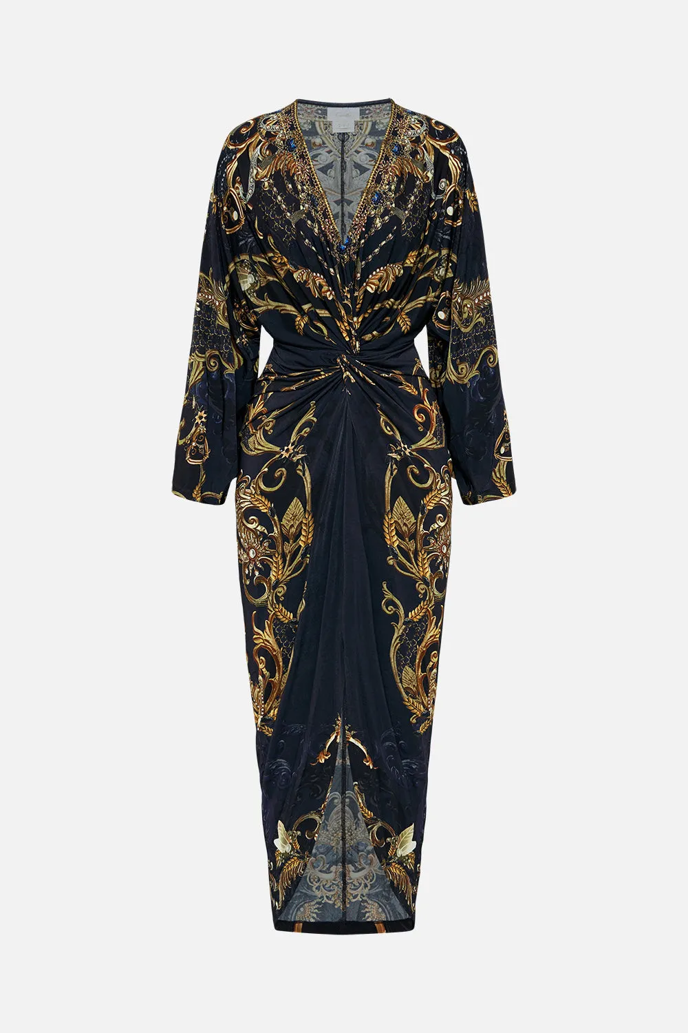 LONG SPLIT FRONT TWIST DRESS MOONLIGHT MELODIES sold by Camilla product image thumbnail 3