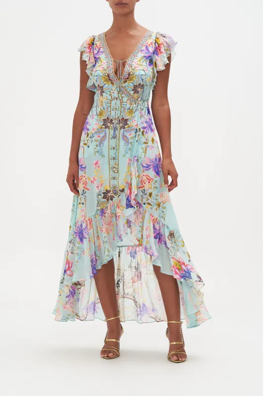 RUFFLE WRAP DRESS LOVE WEB sold by Camilla
