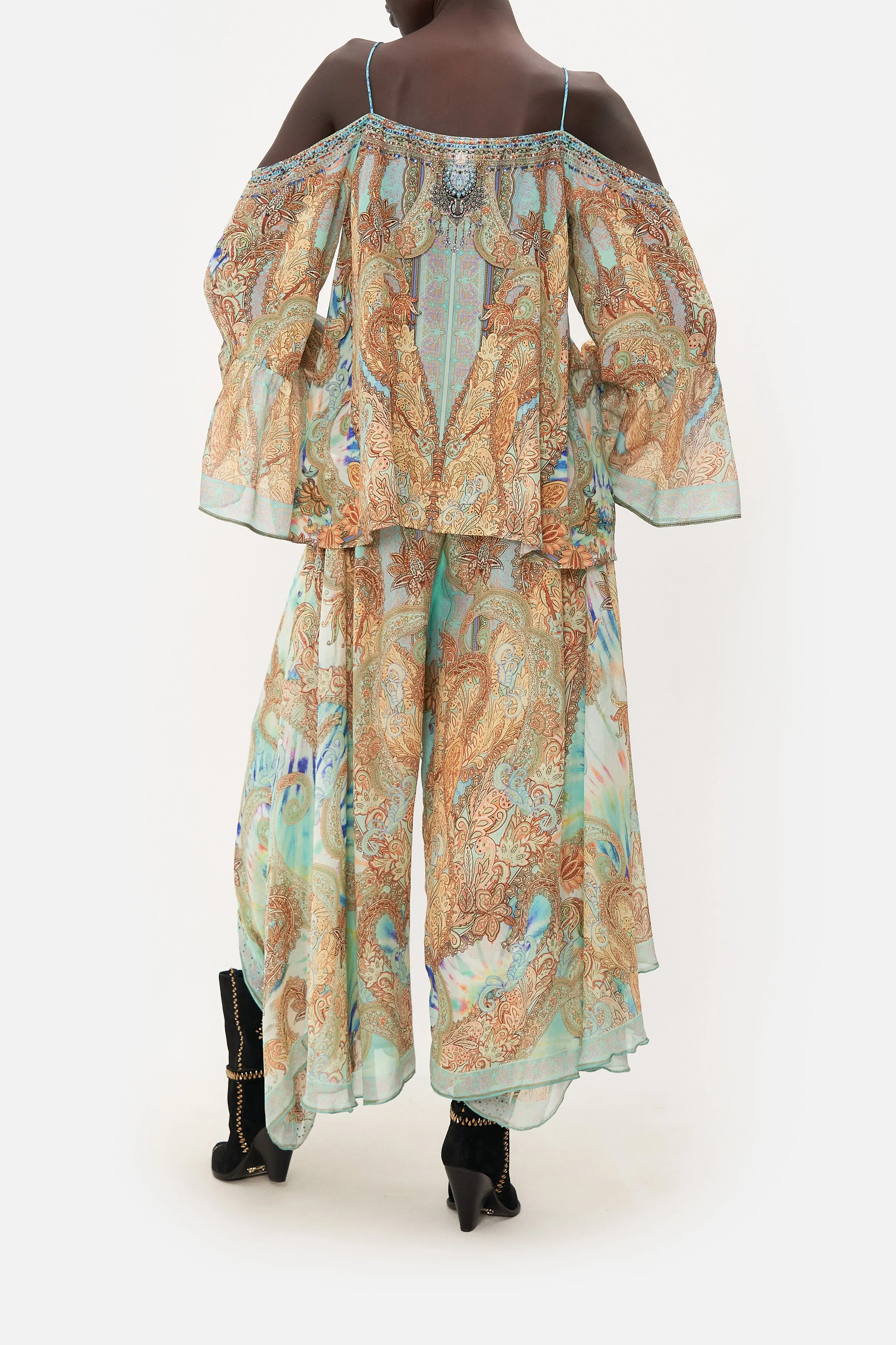 DROP SHOULDER TOP MAKE LOVE NOT WAR sold by Camilla product image thumbnail 2